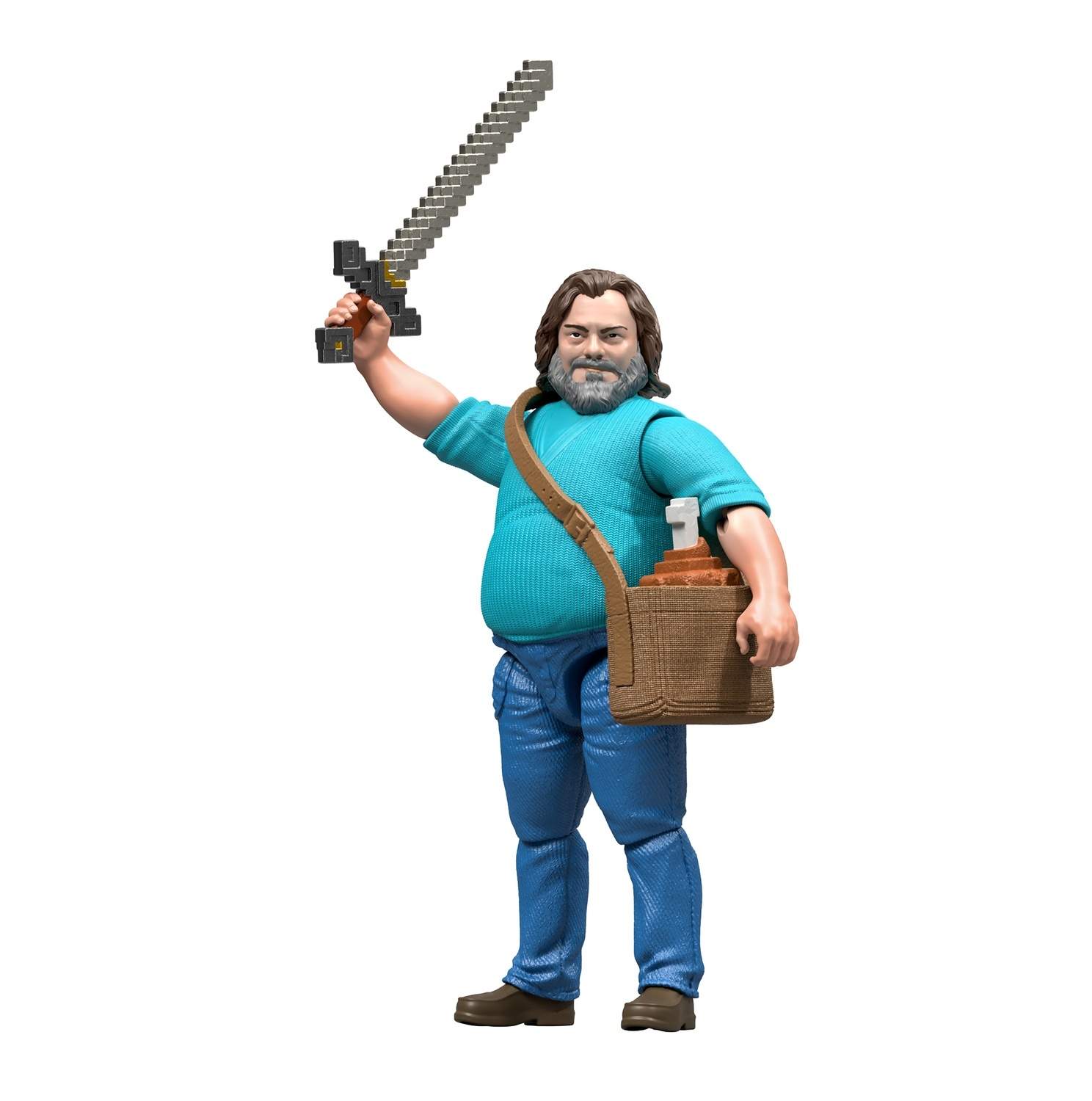 Minecraft Steve actionfigur, 10 cm med tilbehør