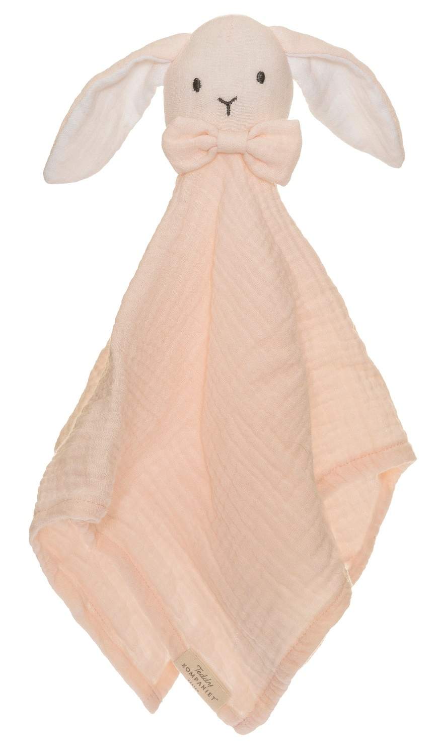 Muslin Babyfilt, Rosa Kanin, 40x40cm, Mjuk Bomull | Hem & Hobby | Pryloteket