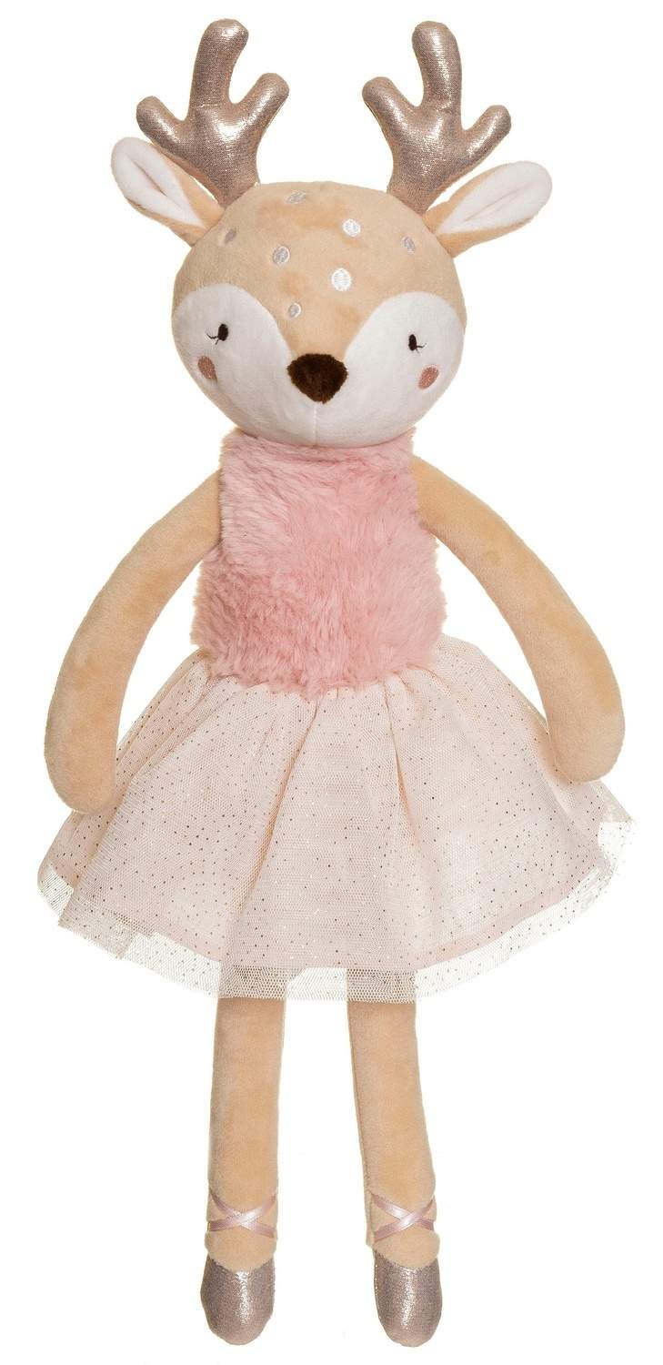 Rensdyrballerina plys, 40 cm, maskinvaskbar