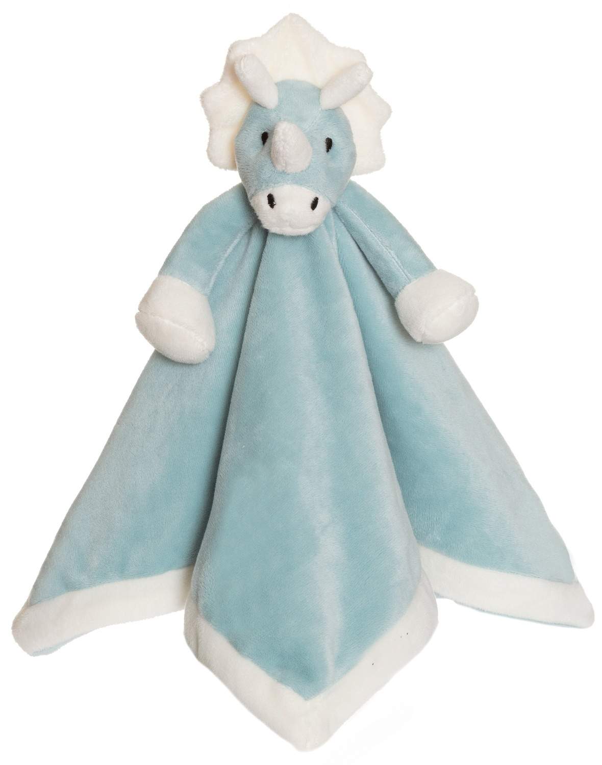 Babyfilt, mjuk dinosaurieblå, 35x35 cm | Hem & Hobby | Pryloteket