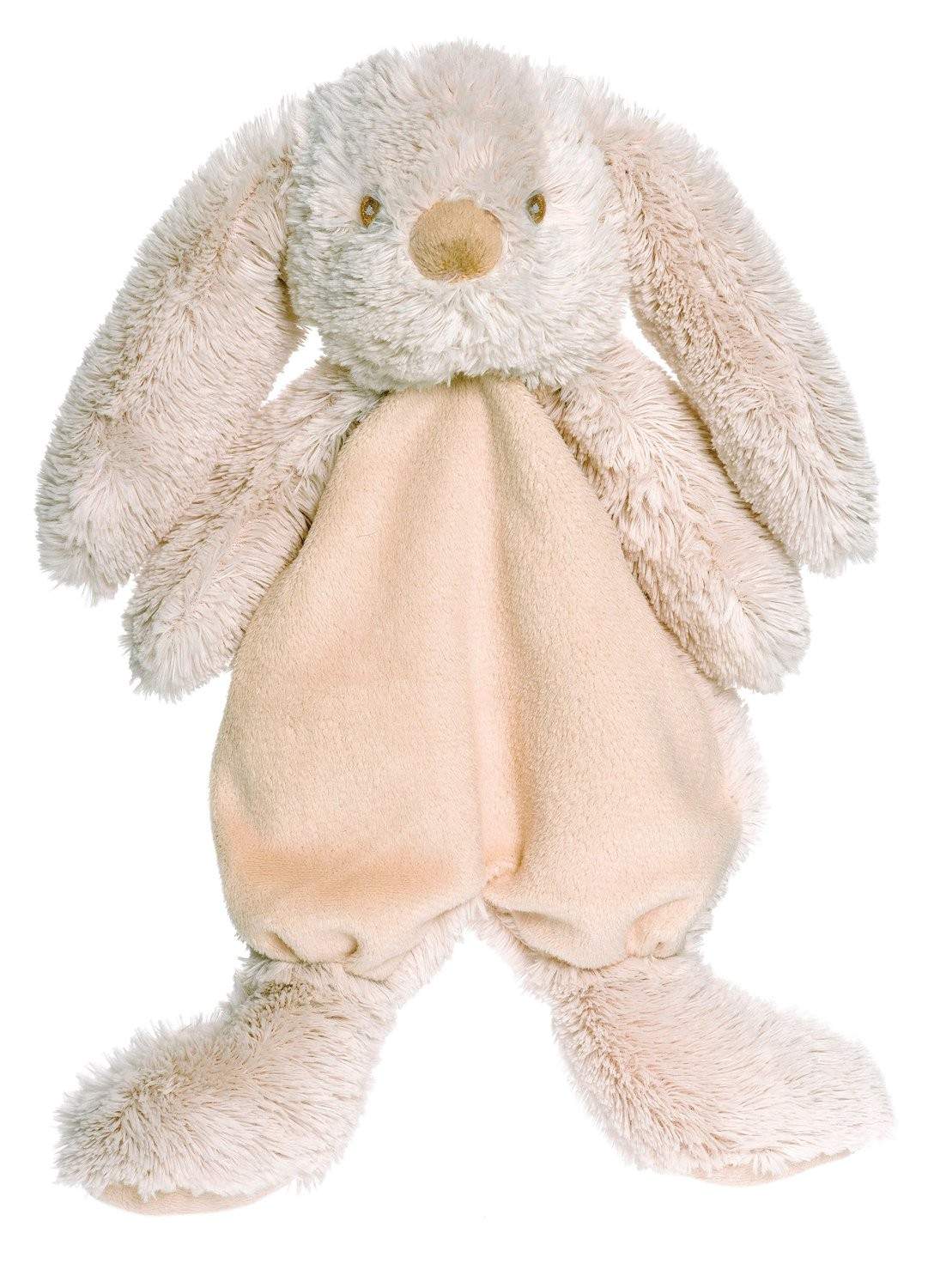 Grå kanin babydyne, blød og sikker, 29 cm billede