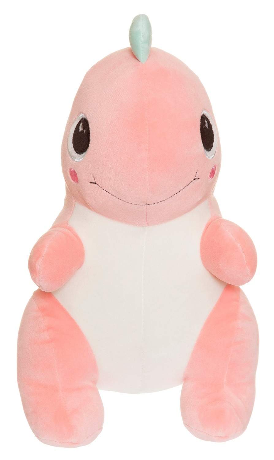 Dinosaurieplyschleksak, sammetslen rosa, 25 cm | Hem & Hobby | Pryloteket