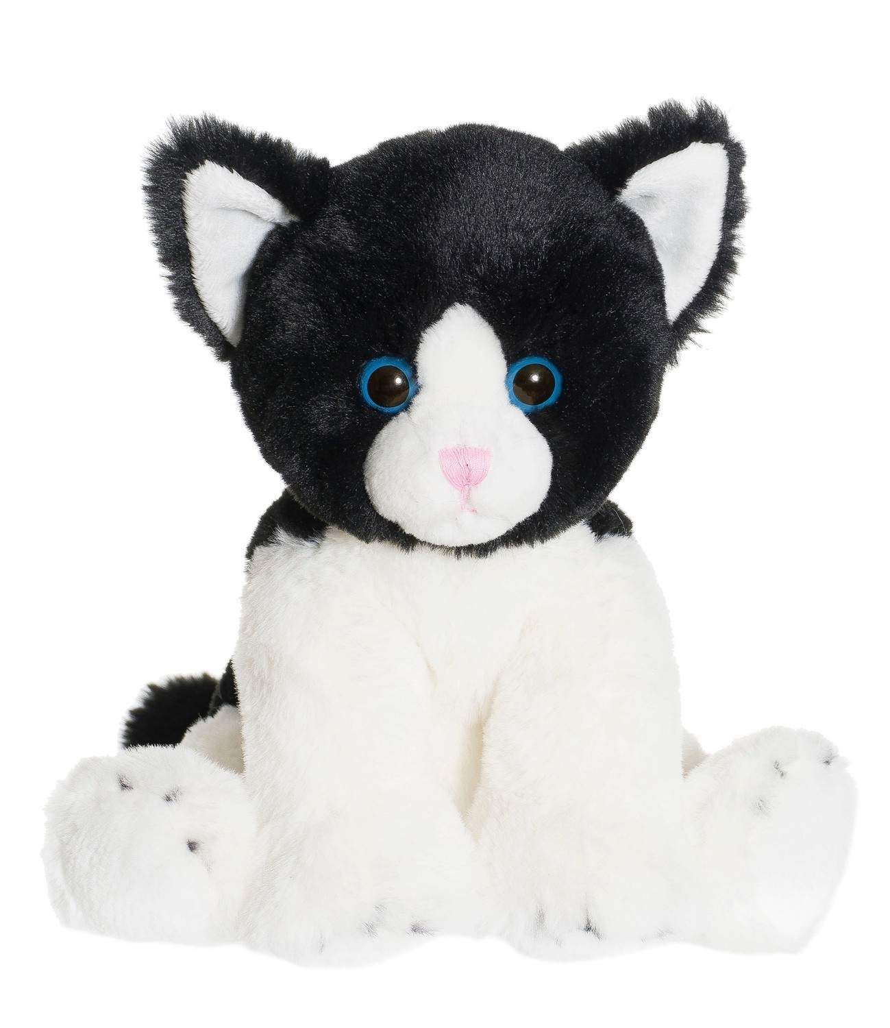 Svart plyschkattleksak, 23 cm, mjuk och tvättbar | Hem & Hobby | Pryloteket