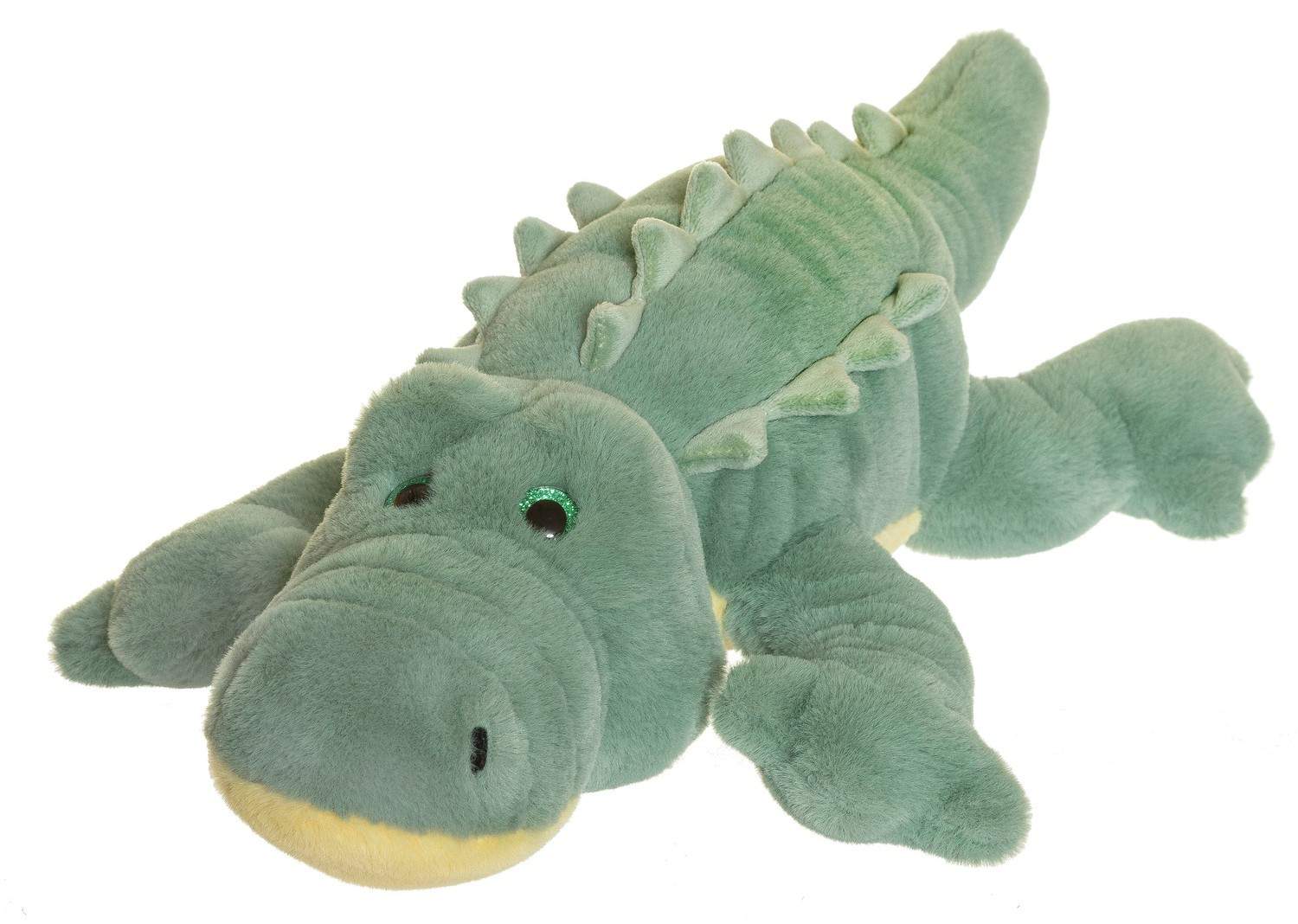 Hyggelig krokodilleplyspude, 50 cm, salviegrøn
