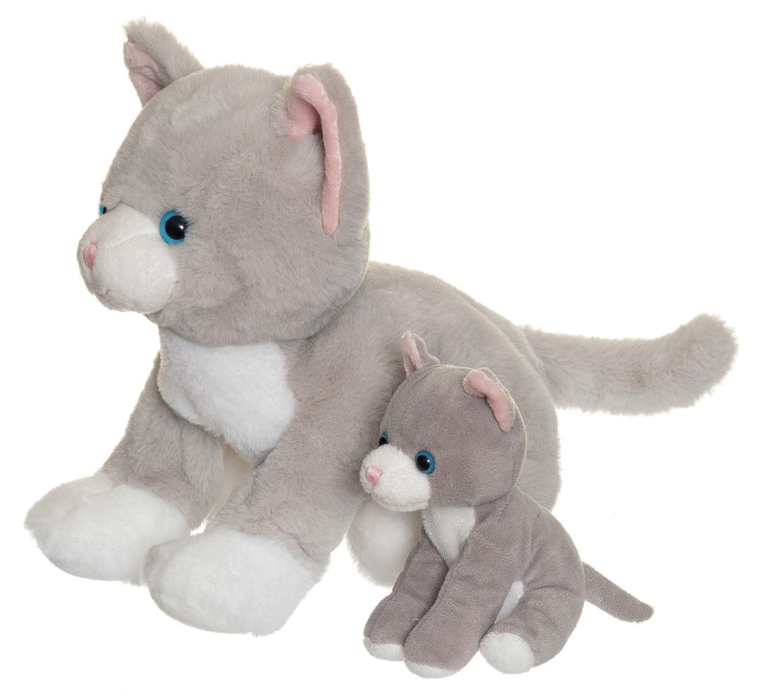 Kattplyschleksak med kattunge inuti, 30 cm, mjuk päls | Hem & Hobby | Pryloteket