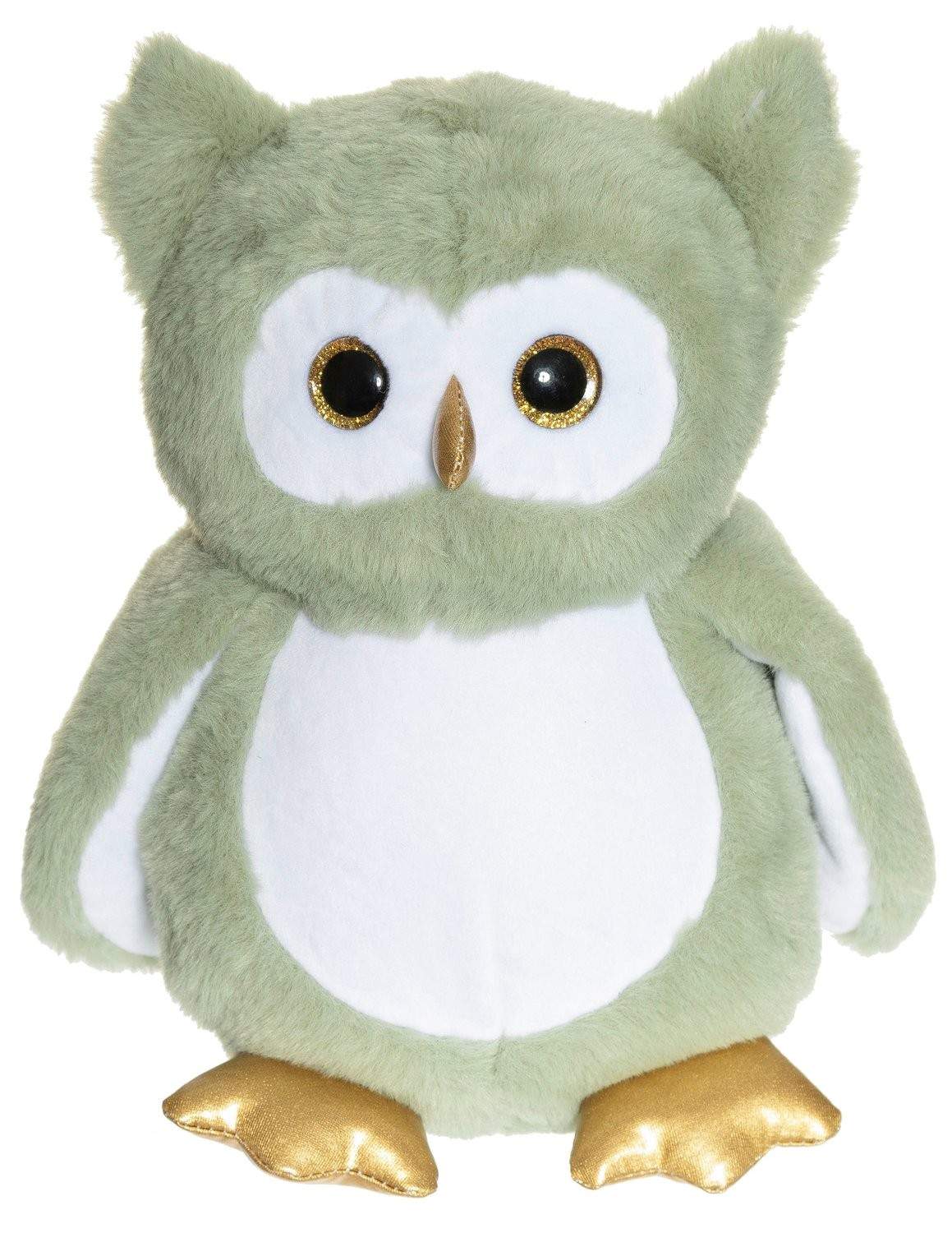 Nattlampa med lysande uggla, grön, 25 cm, maskintvättbar | Hem & Hobby | Pryloteket