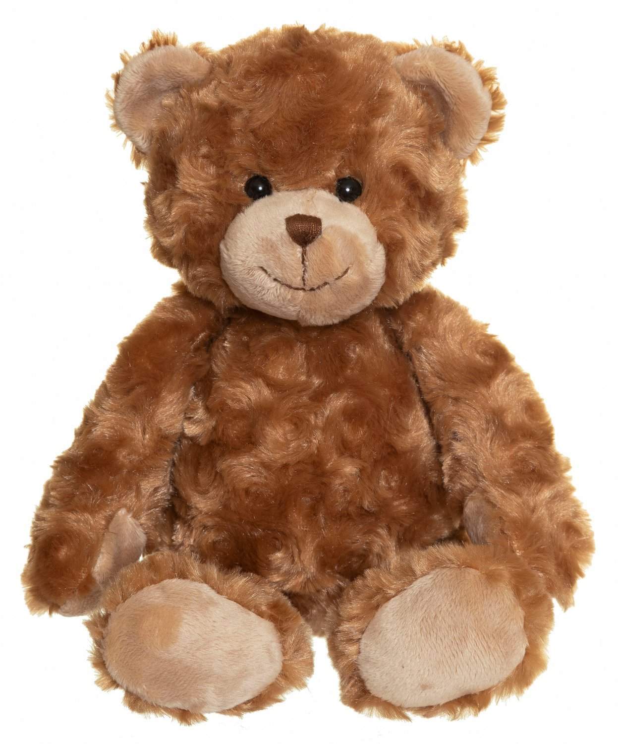 Brun bamse, blød og lodden, 30 cm, maskinvaskbar