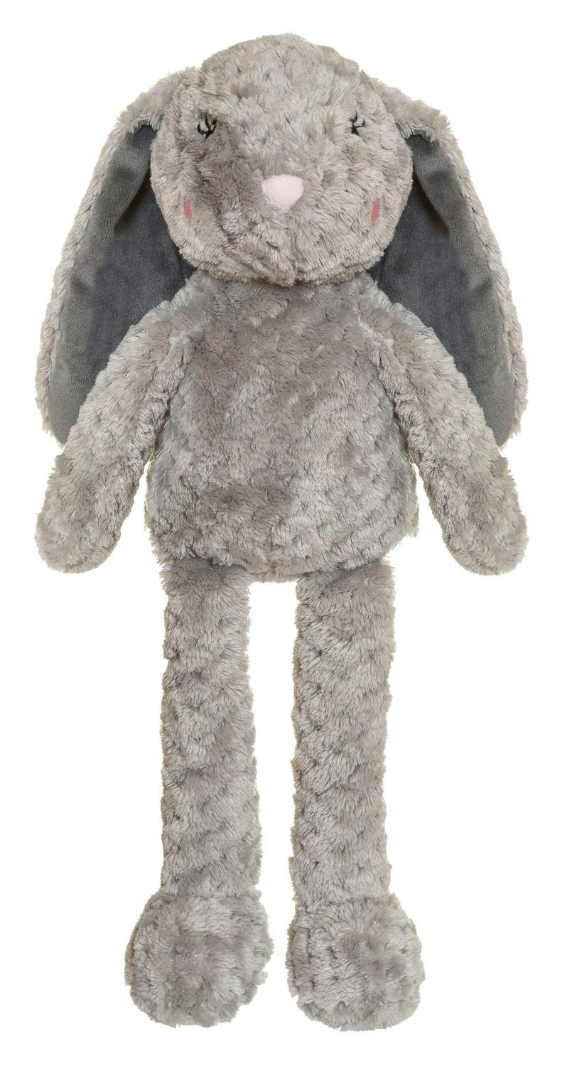 Plys kaninlegetøj, blød vaffelpels, 40 cm, maskinvaskbar