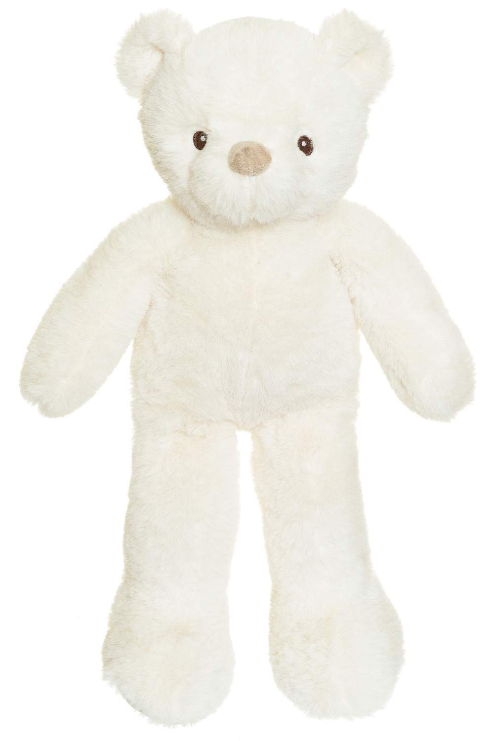 Cremefarvet bamse, 35 cm, miljøvenlig og vaskbar