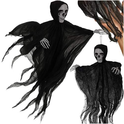 Hængende skeletdekoration, 70 cm, realistisk Halloween-dekoration