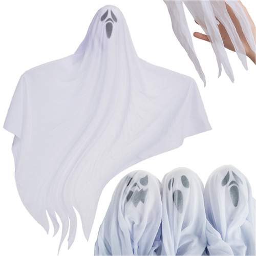 Halloween hængende spøgelsessæt, 3 stk., 75 cm, indendørs/udendørs