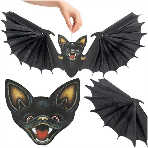 Halloween hængende flagermusdekoration, 60 cm vingefang