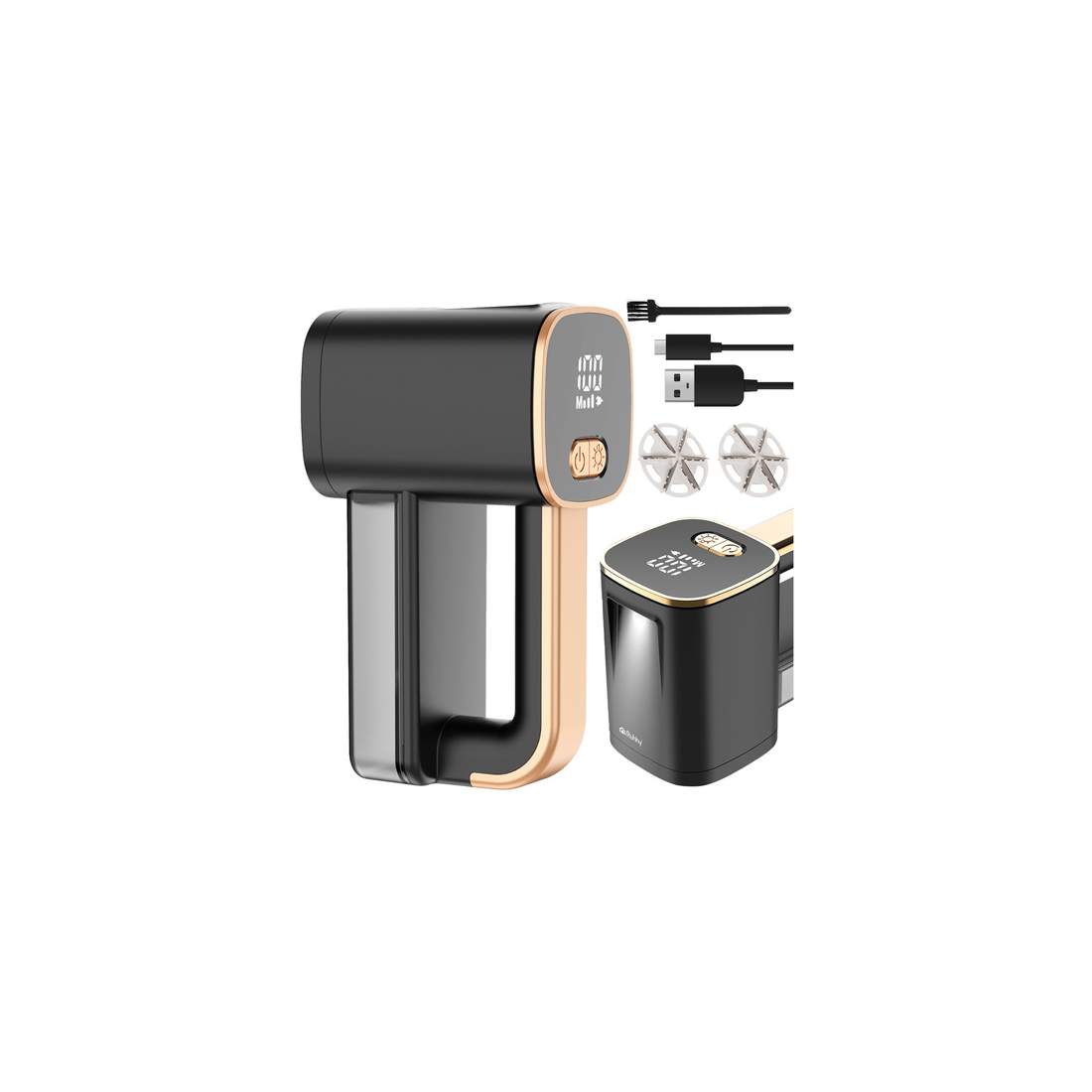 Sladdlös rakapparat för tyger, LCD-skärm, LED-lampa, Svart | Hem & Hobby | Pryloteket