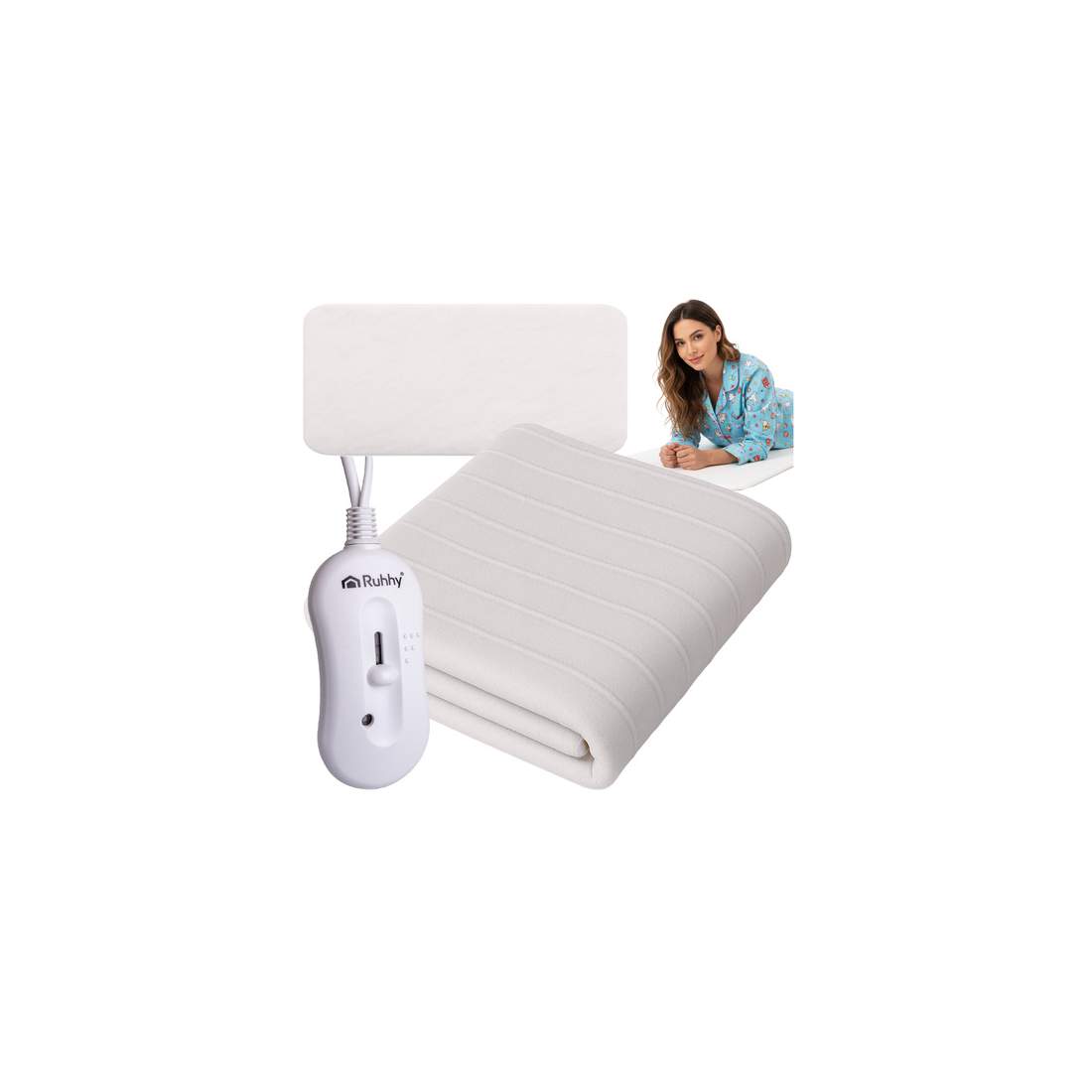 Elektrisk värmematta, 3 lägen, 190x80cm, fjärrkontroll | Hem & Hobby | Pryloteket