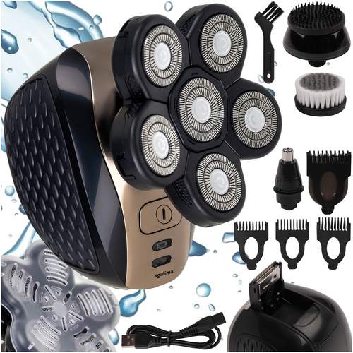 Trådløs hår- og skægtrimmer til mænd, 6-i-1 plejesæt