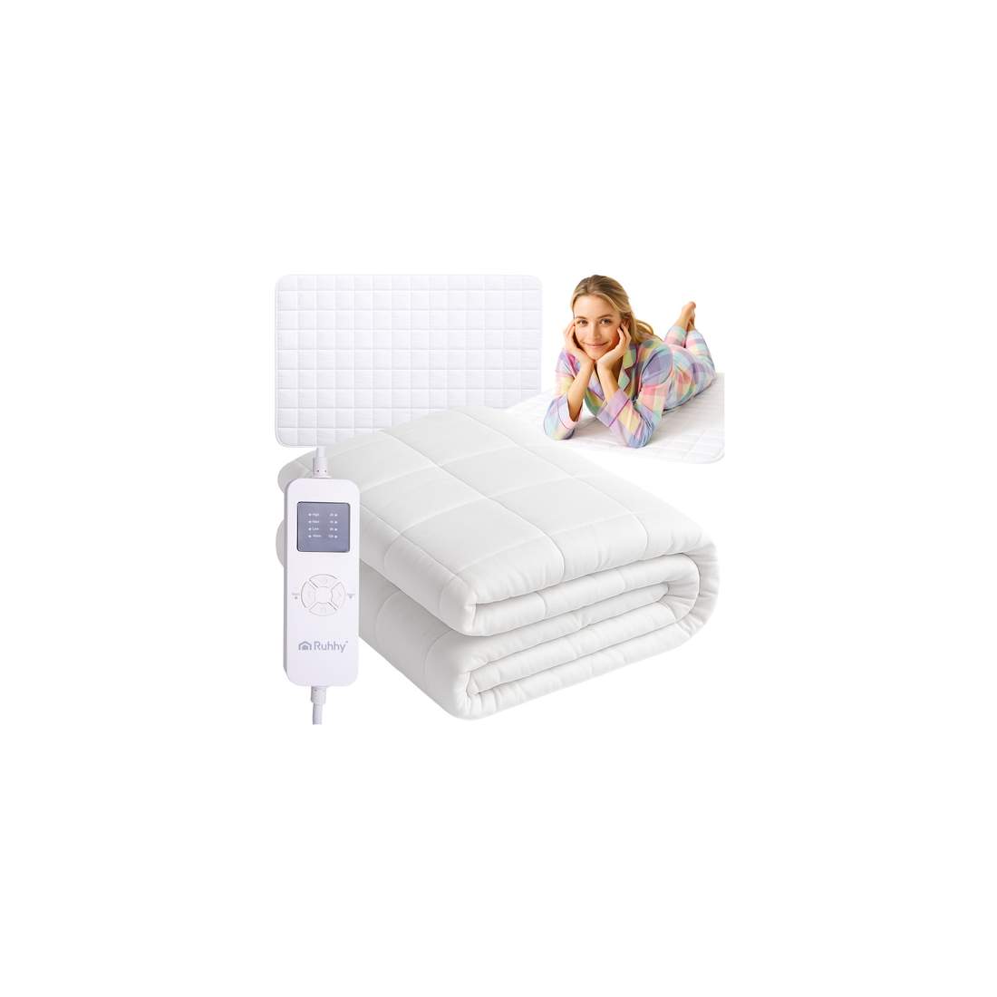 Värmemadrass, 9 nivåer, 190x80 cm, timer | Hem & Hobby | Pryloteket