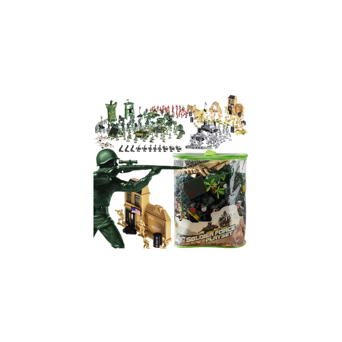 Leksakssoldatset, 300-delars militärlekset | Hem & Hobby | Pryloteket