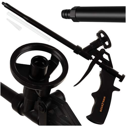 Skumpistol, justerbart metalhus, skridsikkert håndtag