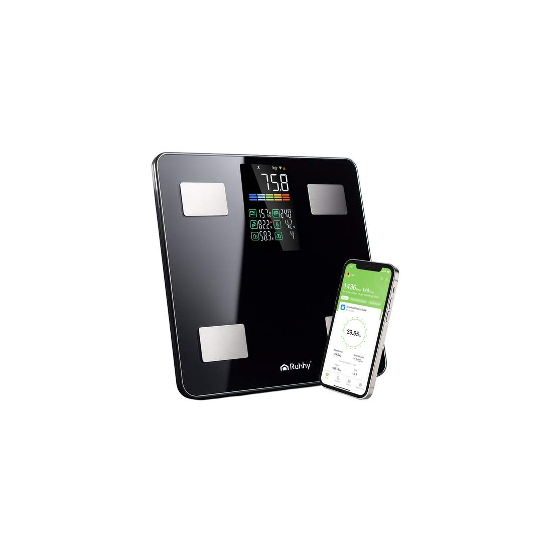 Smart LCD-badrumsvåg, kroppsanalys, 226 kg kapacitet | Hem & Hobby | Pryloteket