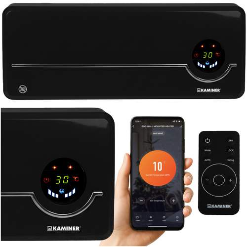 Elektrisk luftgardinvarmer, WiFi og fjernbetjening