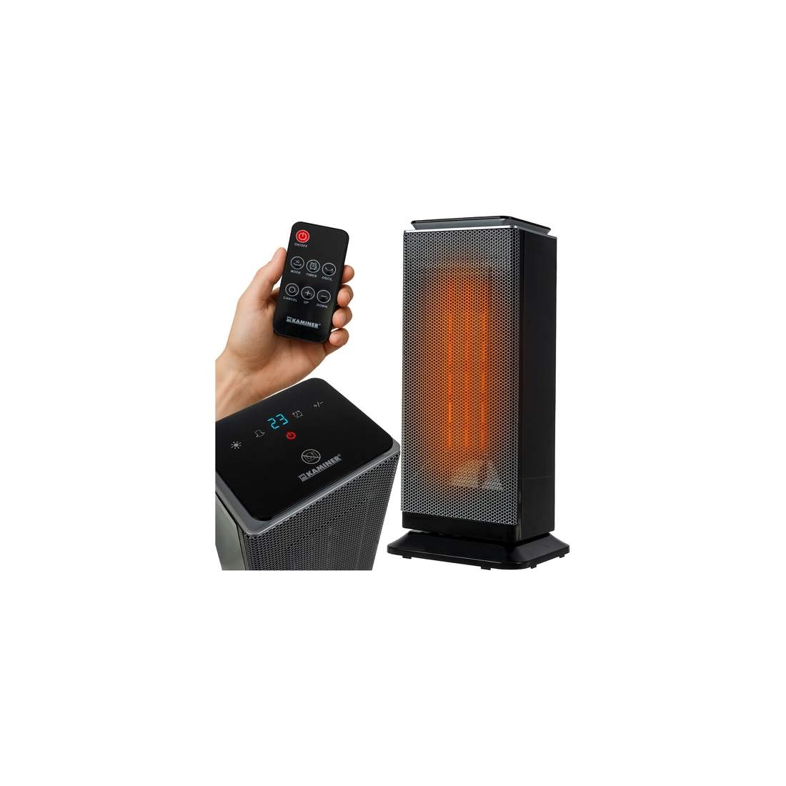 PTC keramisk värmare, 2000W, fjärrkontroll och timer, energibesparande | Hem & Hobby | Pryloteket