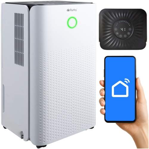 Luftaffugter, 12 l/dag, WiFi-kontrol, Stille, Kompakt