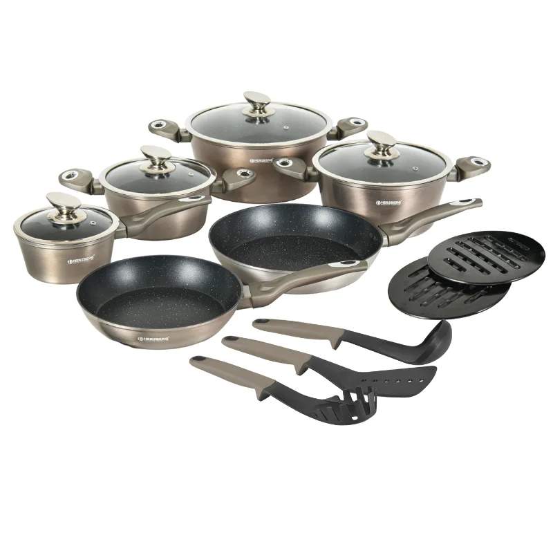 15-delars kokkärlsset i marmor, non-stick, induktionssäker | Hem & Hobby | Pryloteket