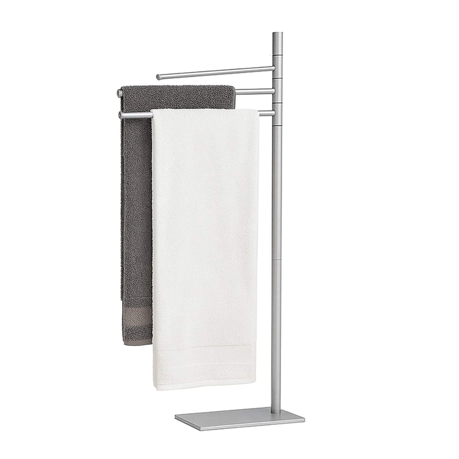 Håndklædestativ i rustfrit stål – 3 stænger, fritstående
