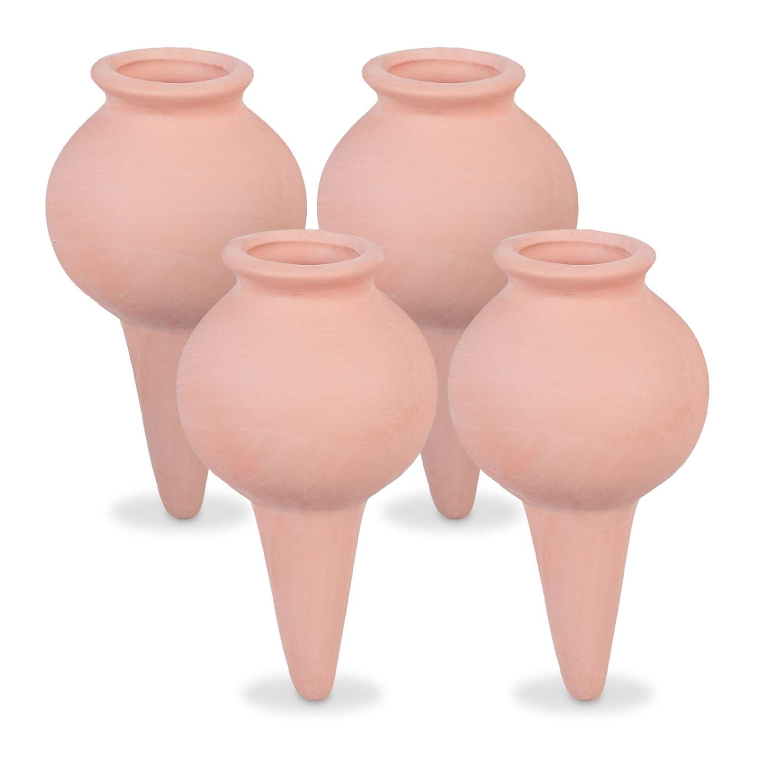 Natural Clay vattningskottar – Set med 4 för växter | Hem & Hobby | Pryloteket