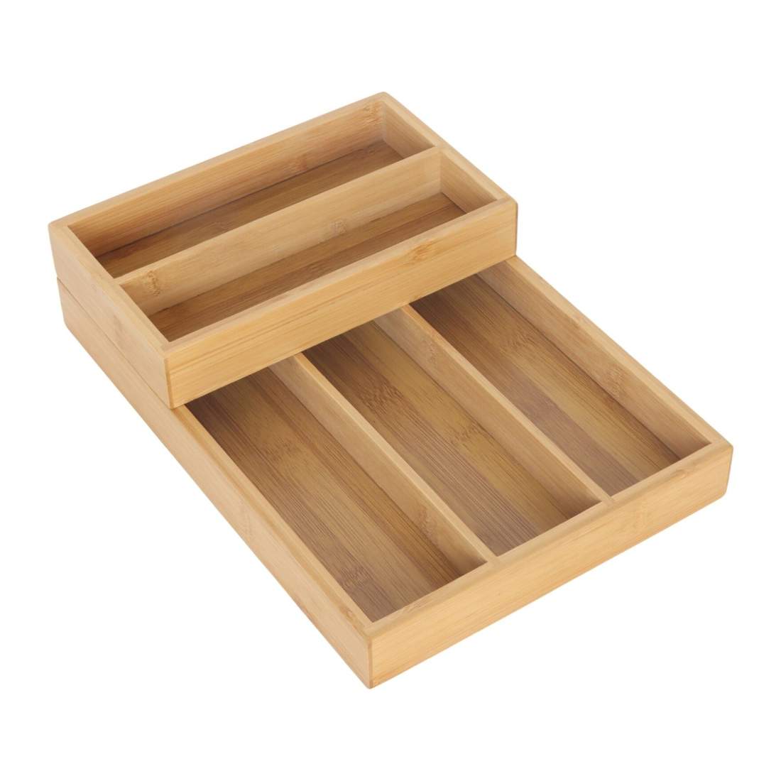 Besticklåda i bambu – 2 delar, 6 fack | Hem & Hobby | Pryloteket