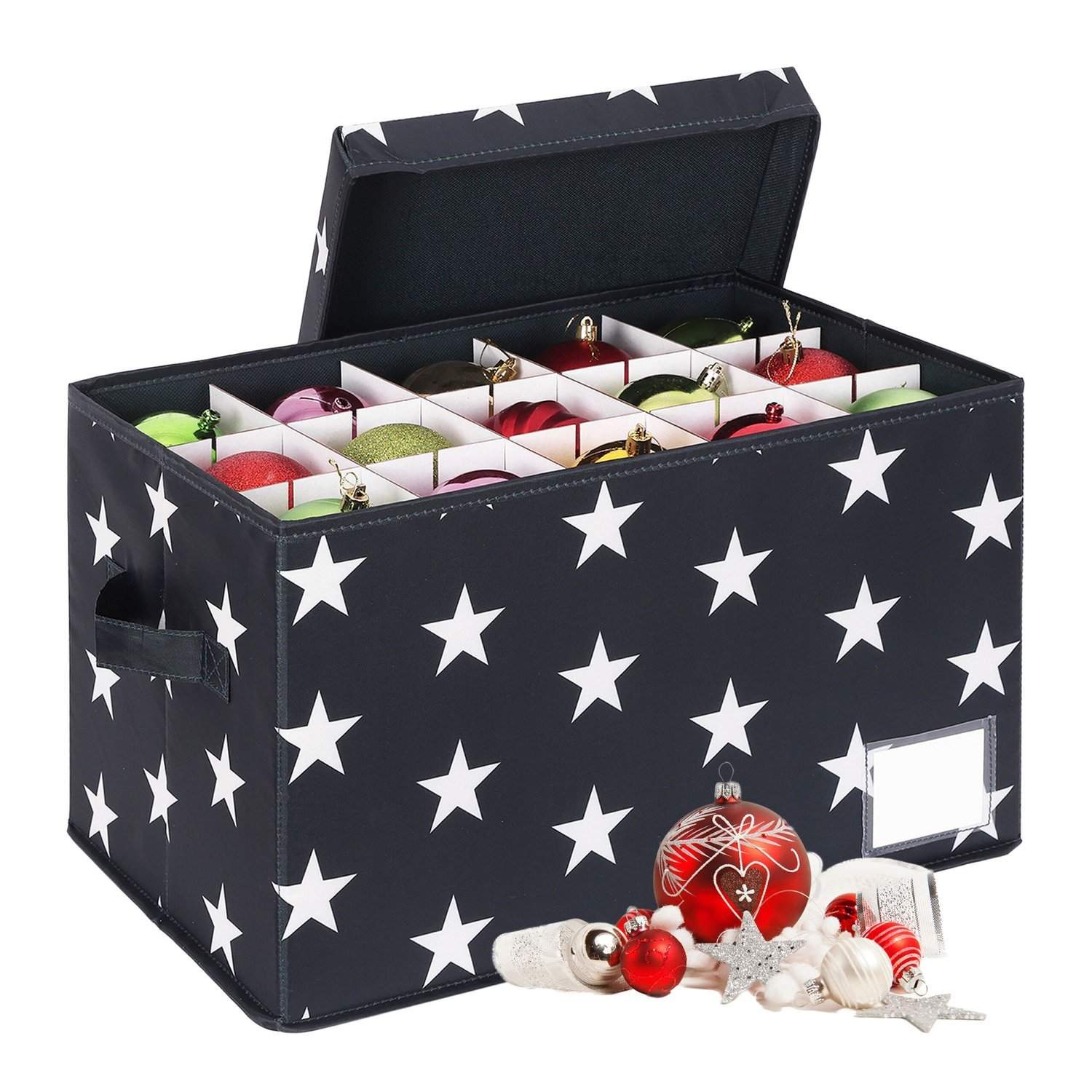 Julekugleopbevaringskasse – Rummer 30, Justerbare rumdelere