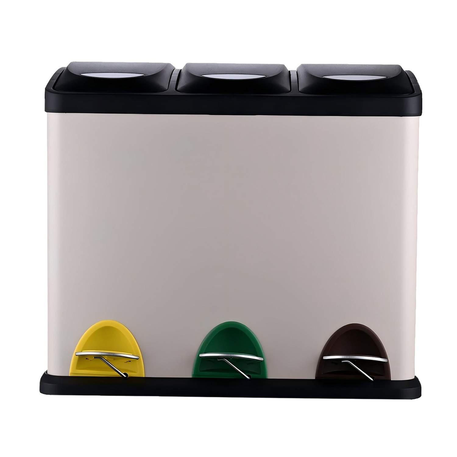 Pedalbin med 3 fack – 24 liter, handsfree, enkel tömning | Hem & Hobby | Pryloteket