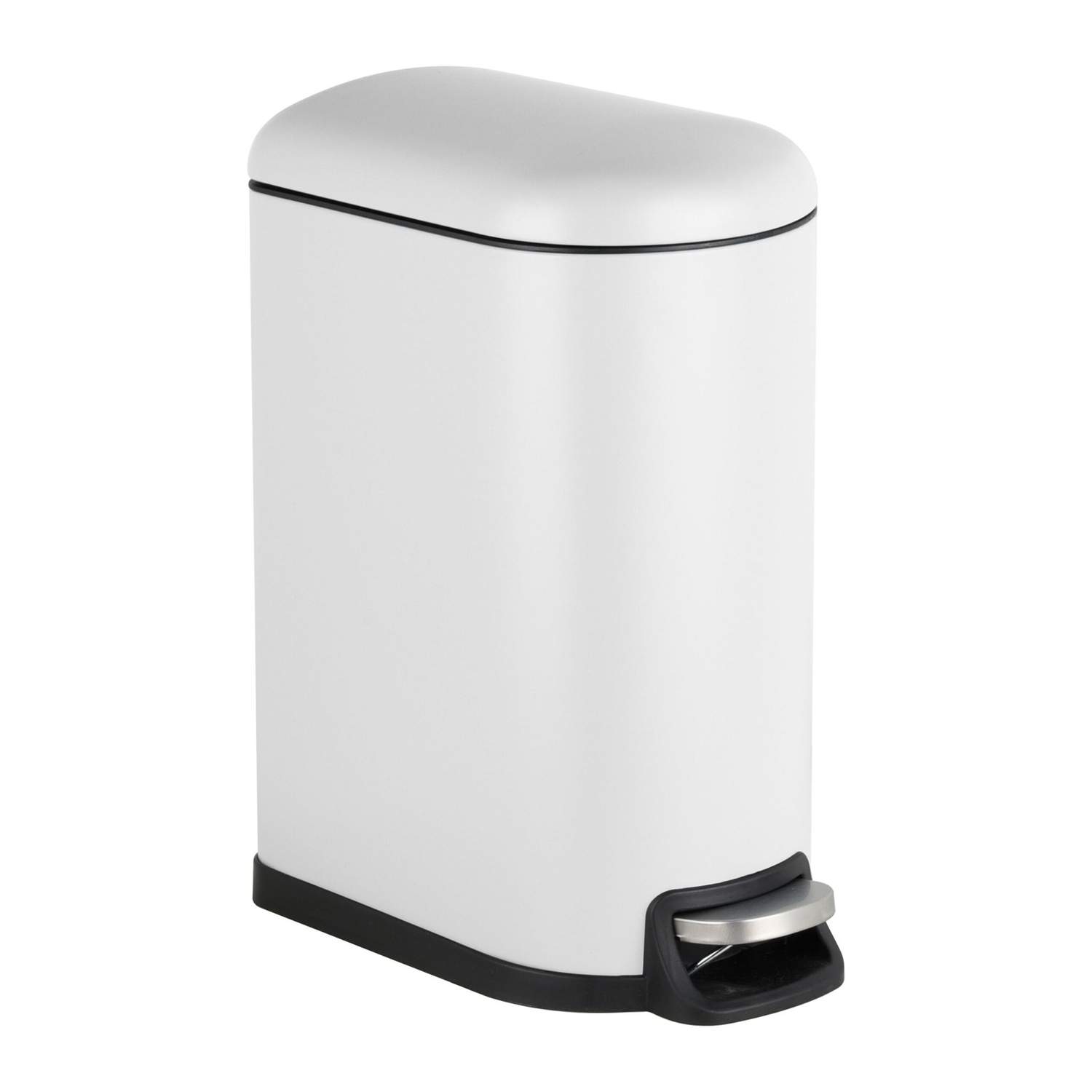 10 liters metalpedalspand – blød lukning, håndfri