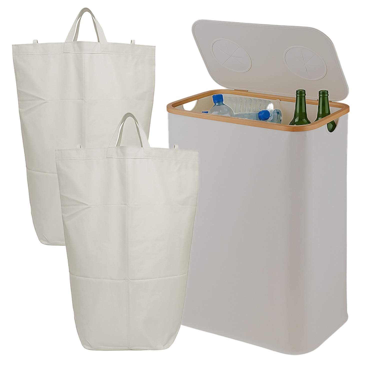 Pantbeholder til genbrug af flasker – 2 sektioner, nem rengøring