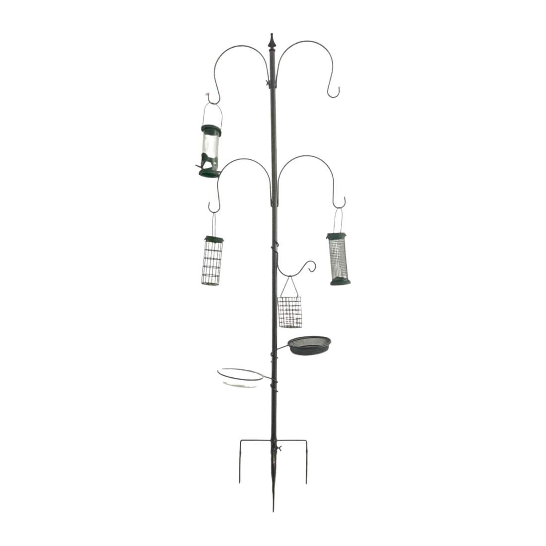 Fågelmatningsstation – 6-i-1 stål, rustik design | Hem & Hobby | Pryloteket