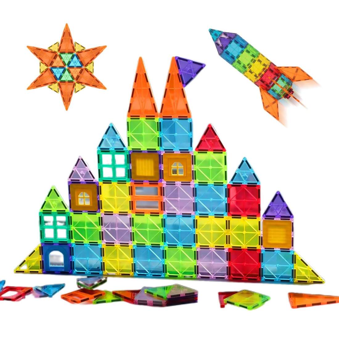 Magnetiska byggklossar – 100 delar för kreativ lek | Hem & Hobby | Pryloteket