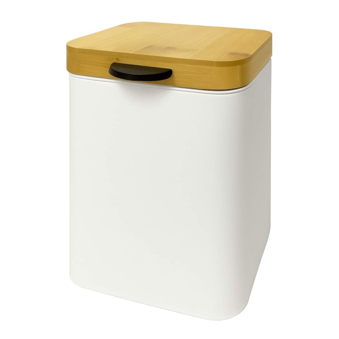 Väggmonterad 3-liters soptunna – mjukstängande, bambulock | Hem & Hobby | Pryloteket