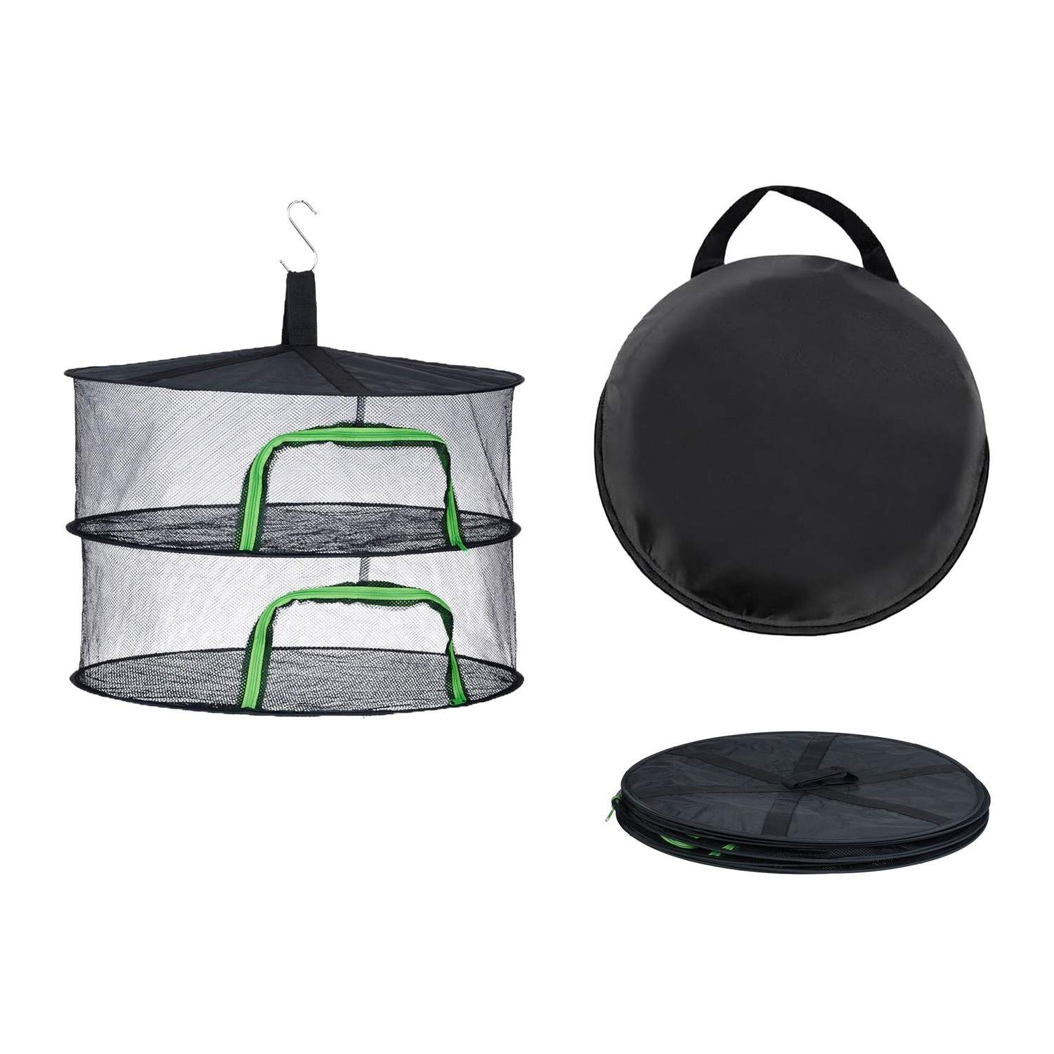 Hopfällbart torknät – Grönt, mångsidigt, enkel förvaring | Hem & Hobby | Pryloteket