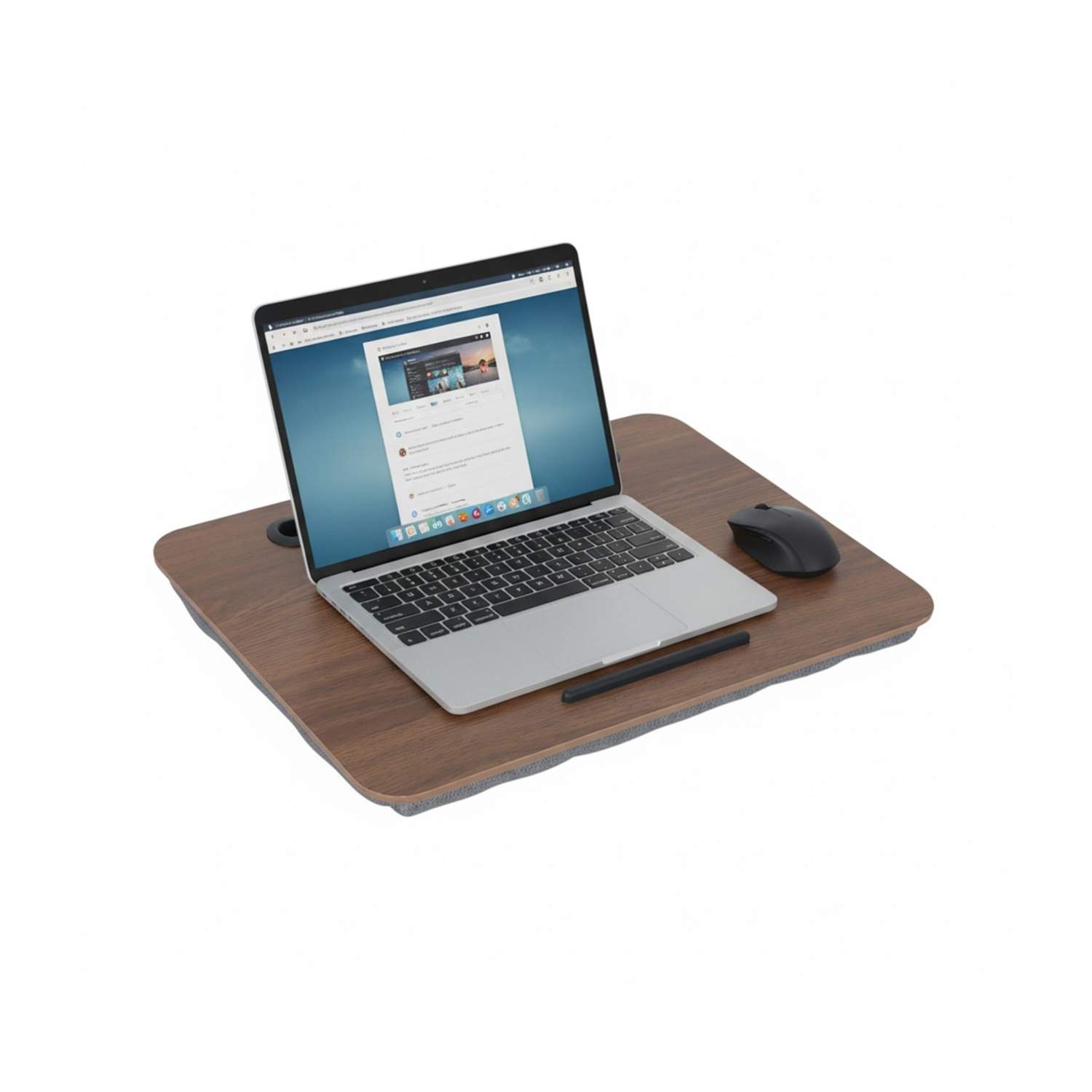 Laptopbakke med telefonholder – Polstret for komfort