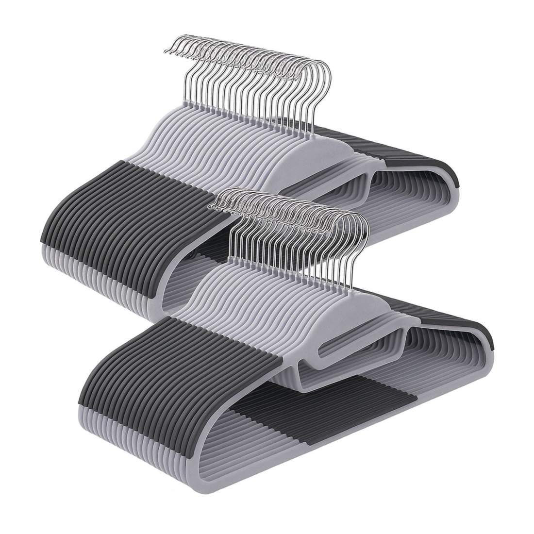 Halkfria gummiklädda galgar – platsbesparande set för flera ändamål