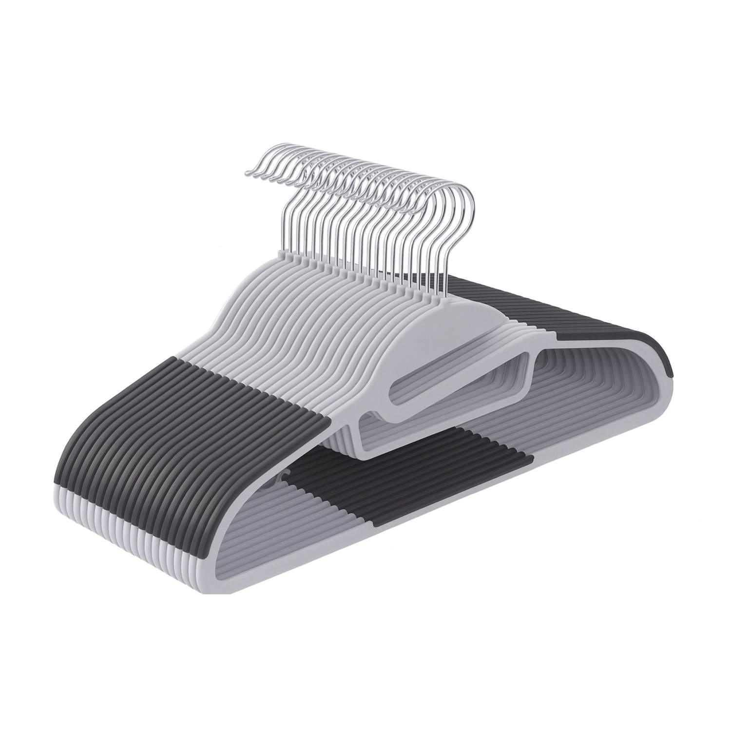 Skridsikre gummibelagte bøjler – Pladsbesparende, multifunktionelle