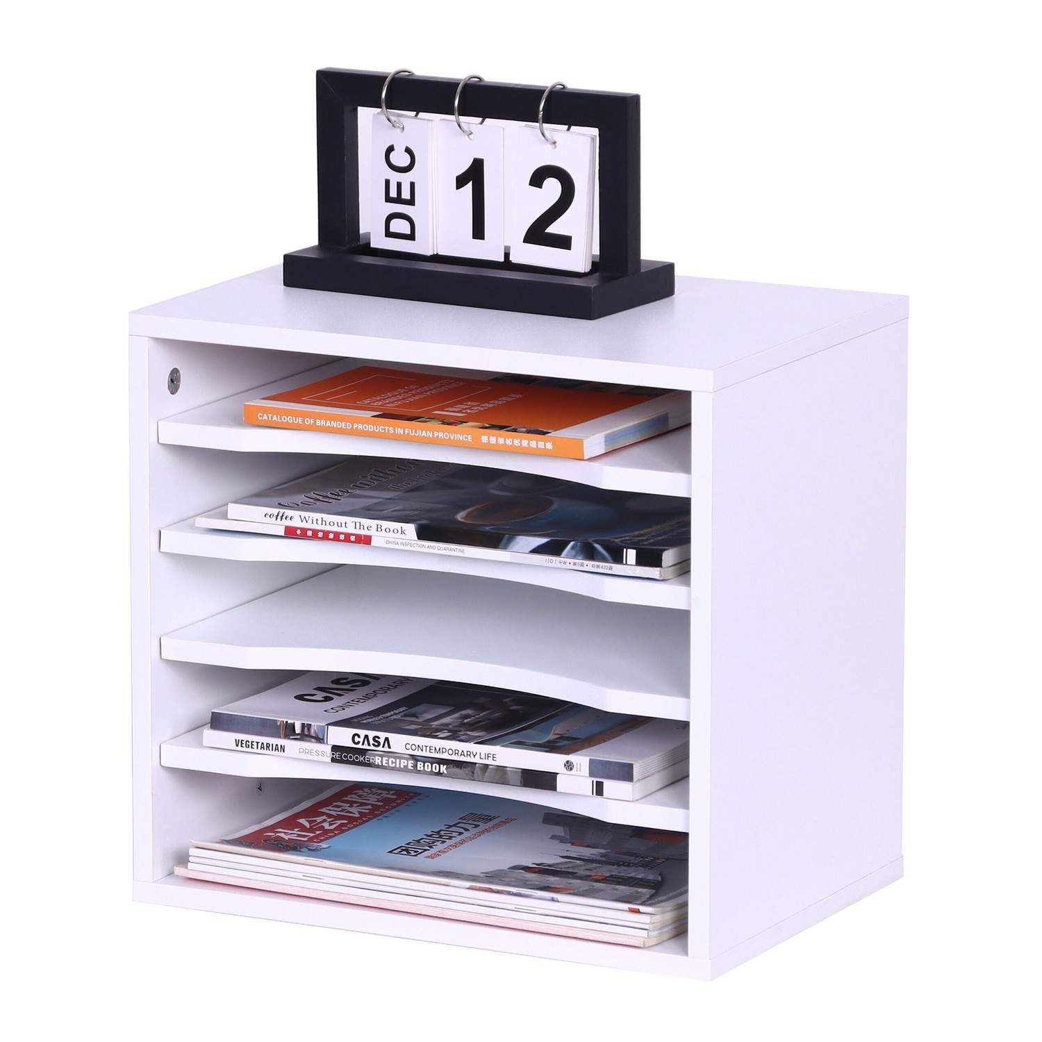 Dokumentholder – 5-sektioners arkivbakke til kontoret