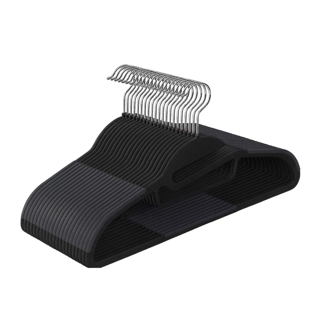 Halkfria gummiklädda galgar – platsbesparande set för flera ändamål