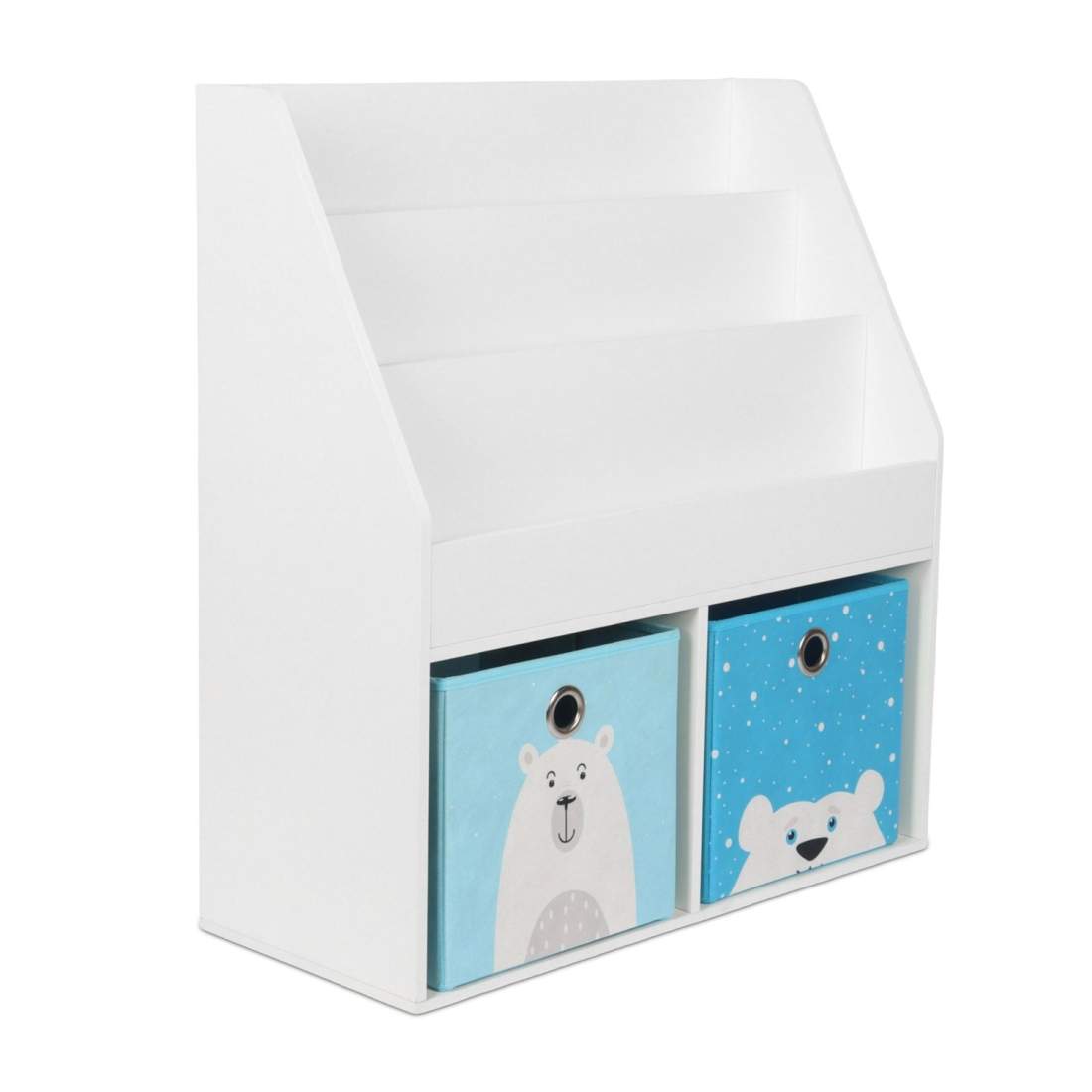 Barnbokhylla – Tyglåda och hyllor för enkel åtkomst | Hem & Hobby | Pryloteket