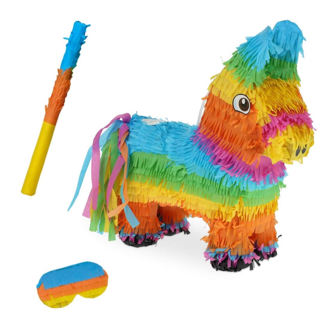 Åsna Piñata Set med Pinne & Mask – Festkul | Hem & Hobby | Pryloteket