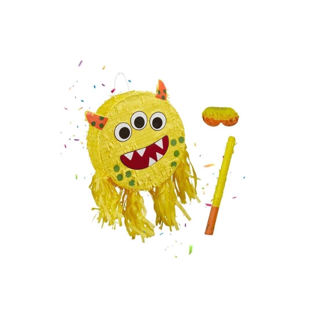 Monsterpiñataset – Inkluderar pinne och mask för fester | Hem & Hobby | Pryloteket