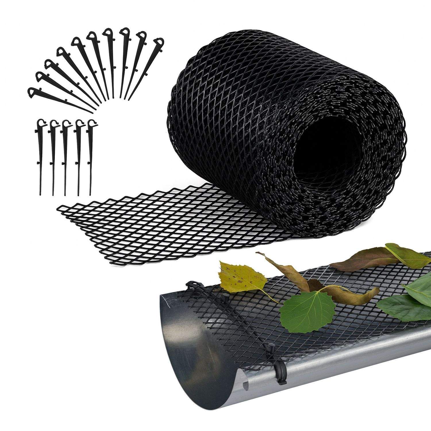 Lövskydd för hängrännor 6m – Enkel installation, justerbara klämmor | Hem & Hobby | Pryloteket