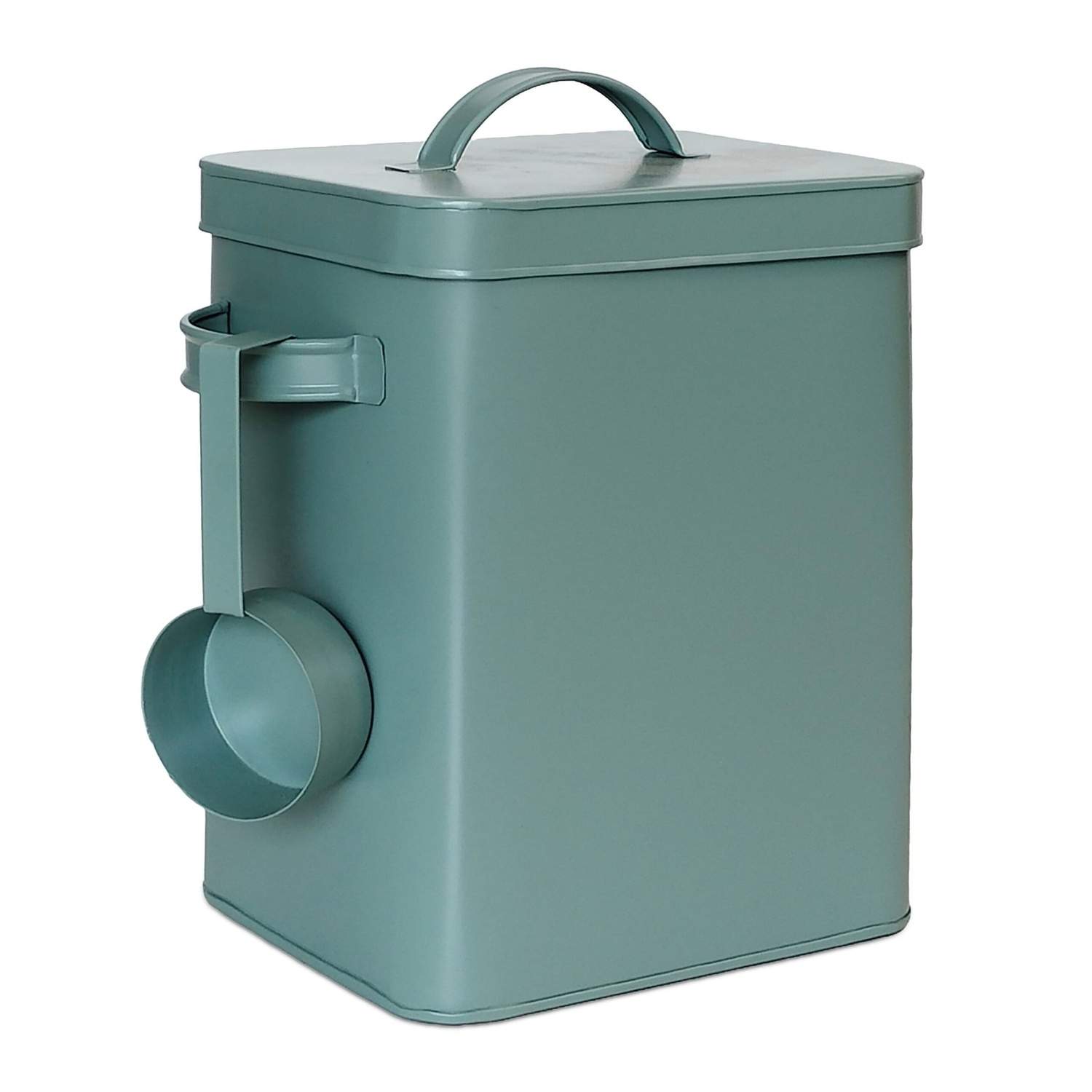 Lufttæt metalopbevaringsdåse med ske – alsidig organizer