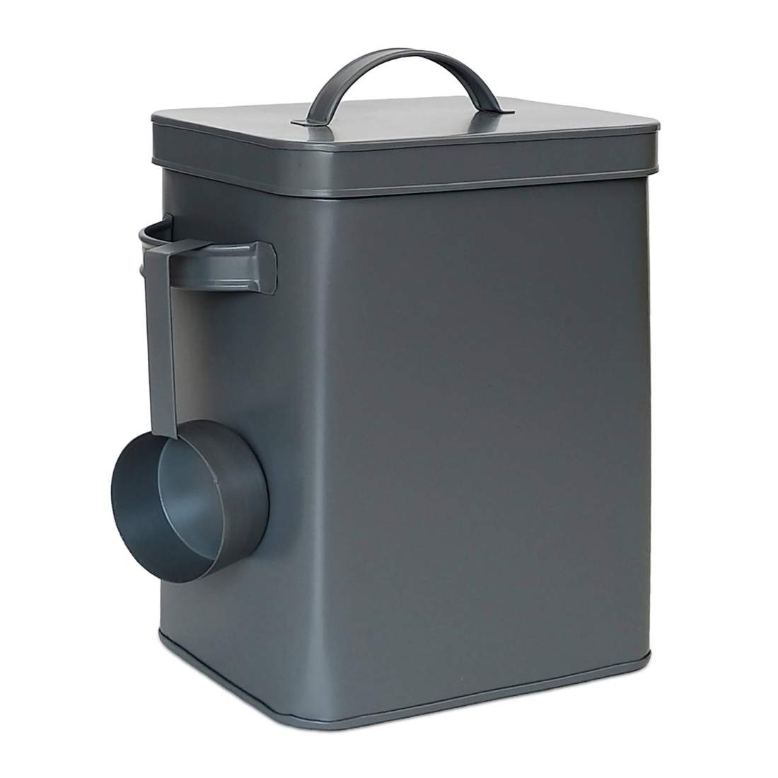 Lufttät förvaringsburk i metall med skopa – mångsidig organisatör | Hem & Hobby | Pryloteket