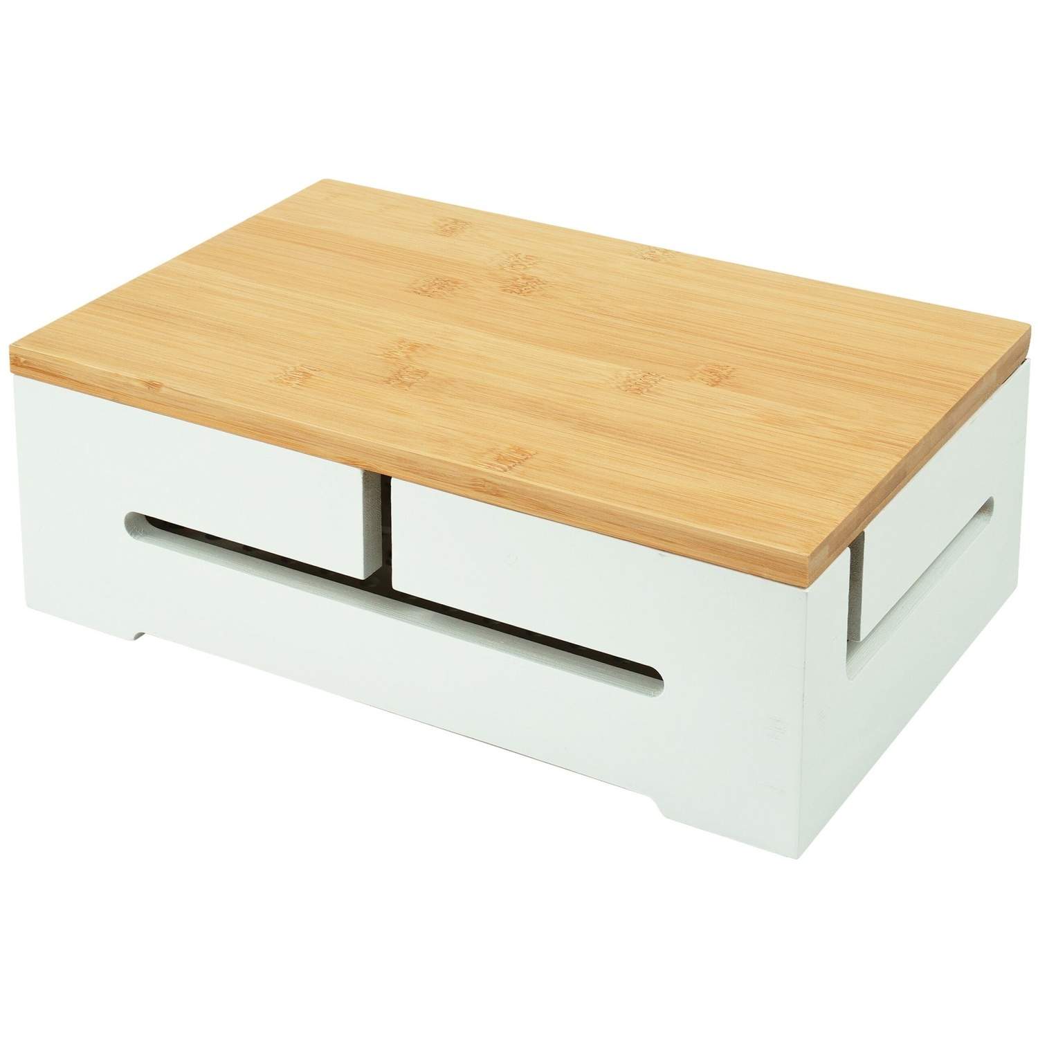 Bambus kabelopbevaringsboks med låg – Ryddefuld og ventileret